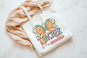 Coquette Teacher Png, an Illustration by Watercolor design (Thumbnail 3 of 5)