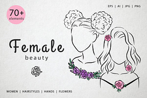 Female Beauty:Line Art Illustrations, a Person Illustration by Greywitch_Lola