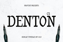 CS Denton – Flat Brush Font
