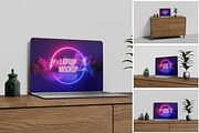 Laptop Mockup, a Wearable Device Mockup by MrLetters (Thumbnail 1 of 5)