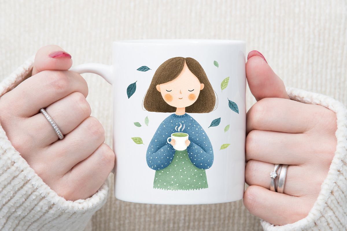 Watercolor Autumn Clipart Fall Girls, an Illustration by Sublimation Artist (Photo 5 of 6)
