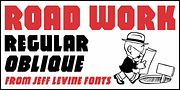 Road Work JNL, a Sans Serif Font by Jeff Levine Fonts (Thumbnail 1 of 5)
