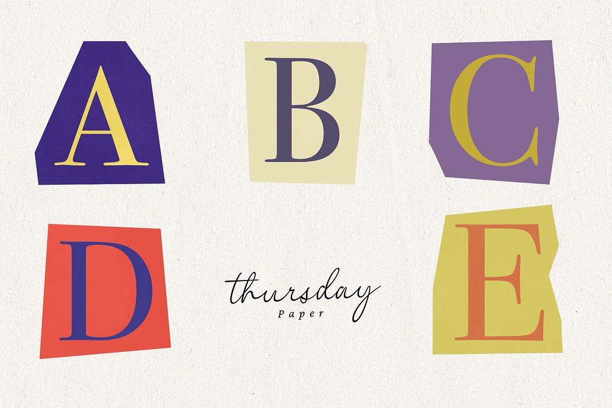 Alphabet clipart, an Illustration by Thursdaypaper (Photo 2 of 6)