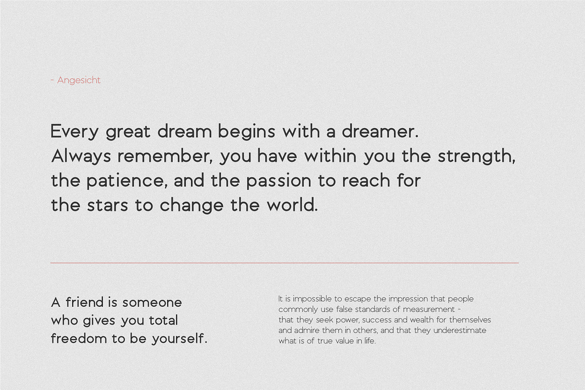 Angesicht | Modern Sans Serif, a Sans Serif Font by Remnand Studio (Photo 9 of 11)