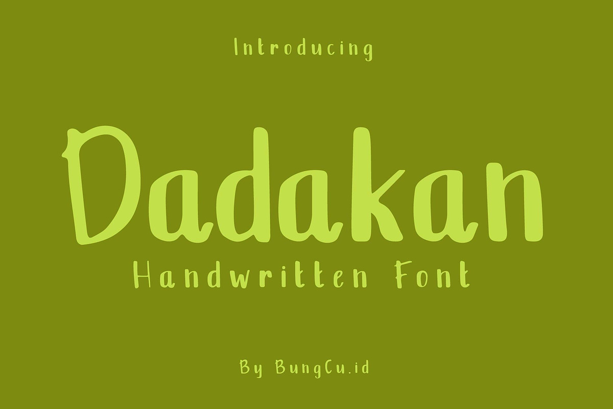 Dadakan, a Handwritten Font by StudioRz (Photo 1 of 5)