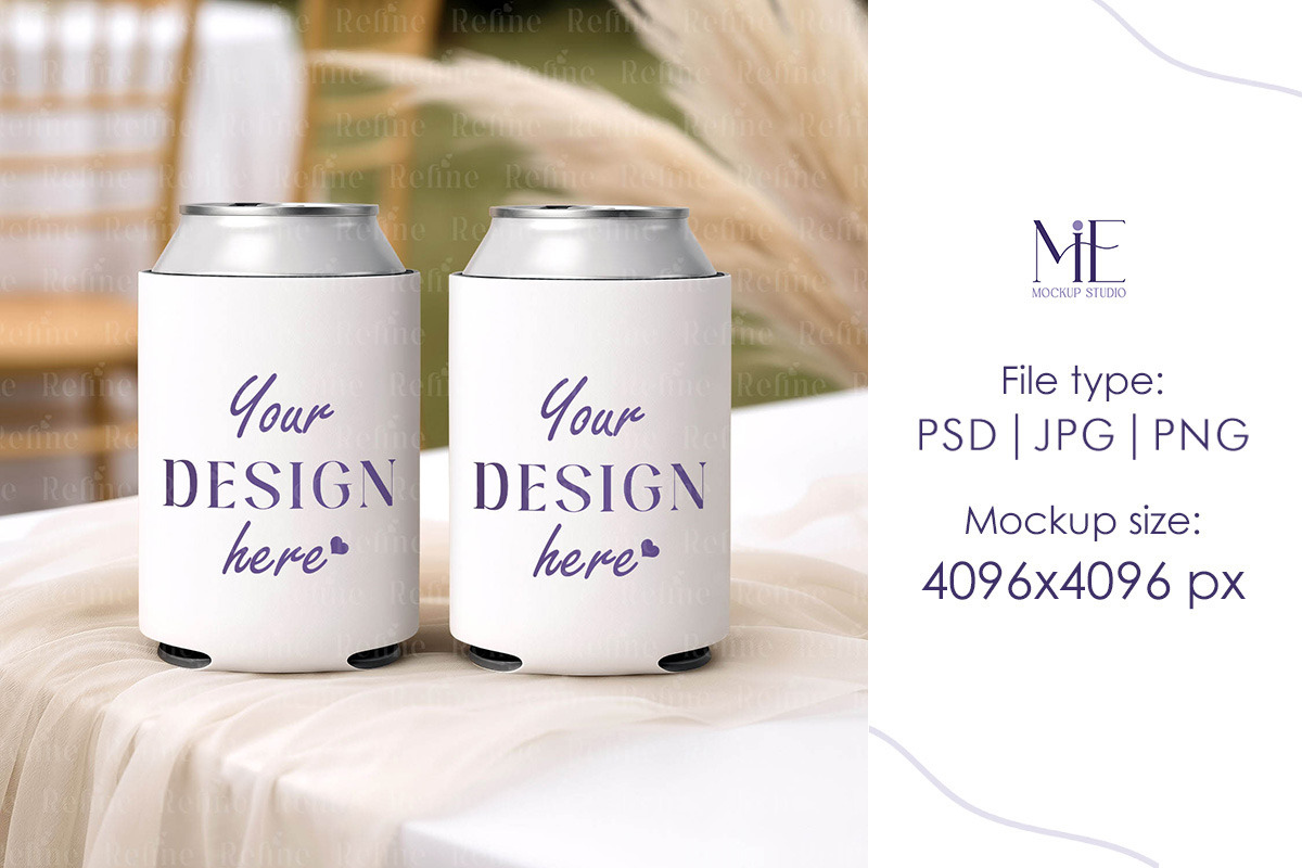 Two Can Cooler Mockup Drink Holder, a Cups & Container Mockup by Mie Mockup Studio (Photo 5 of 8)