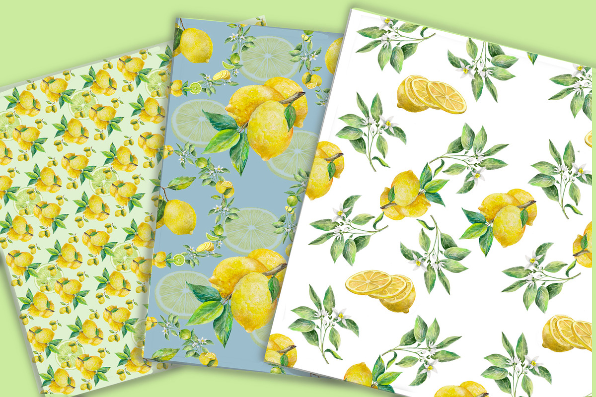 Citrus set, Watercolor clipart., an Object Illustration by AkvarelRiver (Photo 9 of 10)