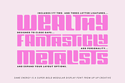 Same Energy, A Modular Sans Serif, a Sans Serif Font by Up Up Creative (Thumbnail 5 of 15)