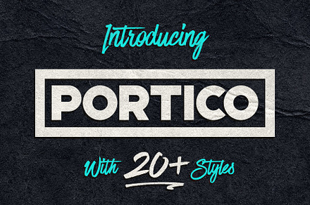 Portico Typeface, a Sans Serif Font by Tugcu Design Co.