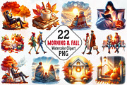 Morning and Fall Clipart, an Illustration by RobertsArt (Thumbnail 1 of 6)