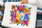 Floral Mom Mama Mothers Day Nana Gig, an Illustration by Digital Artistic99 (Thumbnail 10 of 11)