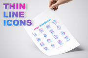 Stop Terrorism | 16 Thin Line Icons, an Outline Icon by Alex Blogoodf (Thumbnail 3 of 11)