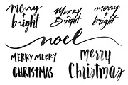 Hand Lettered Christmas Overlays, an Illustration by Boelter Design Co (Thumbnail 5 of 6)