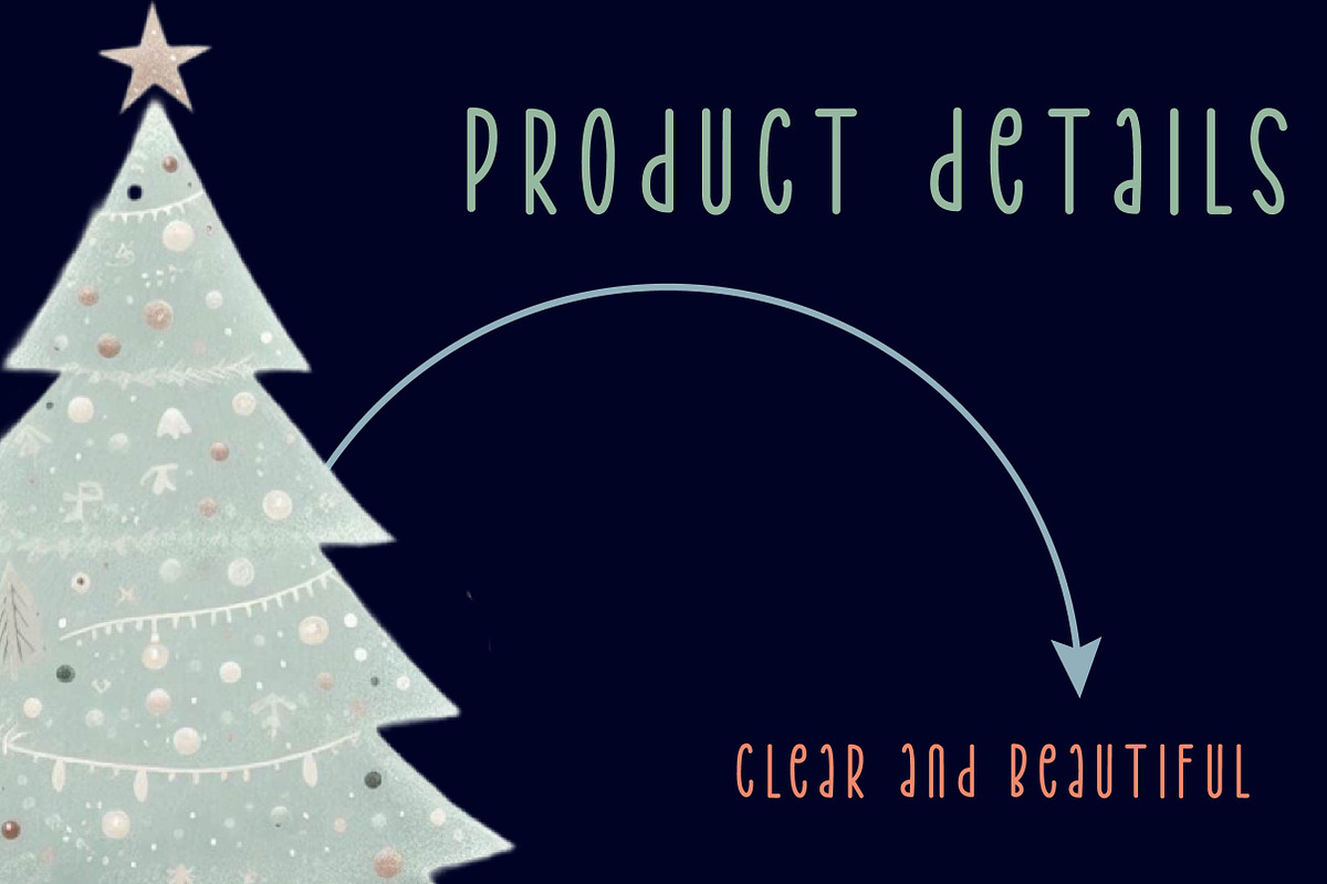 Nordic Christmas Tree Clipart, an Illustration by CreationArt (Photo 5 of 6)