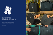 Black Case Mockup Set Vol 1, a Household Mockup by DOBE Studio (Thumbnail 1 of 4)