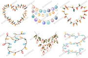 Christmas Light Strings Clipart, an Illustration by designcity5 (Thumbnail 2 of 5)