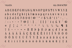 Valacia Display Serif