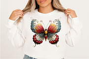 Whimsical Spring Butterfly Clipart, an Illustration by Craft Nest (Thumbnail 8 of 11)
