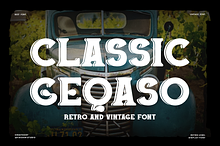 Classic Geqaso - Retro Slab Font
