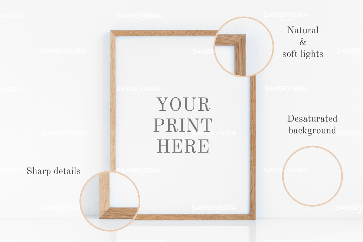 30x40 wood frame mockup 12x16 3:4, a Print Template by Grace White (Photo 3 of 4)