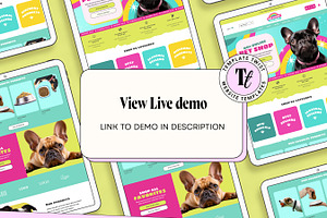 Wix Pet Shop Website Template