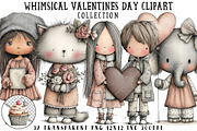 Whimsical Valentines Day Clipart, an Illustration by OK Design (Thumbnail 1 of 6)