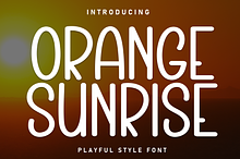 Orange Sunrise | Script Font
