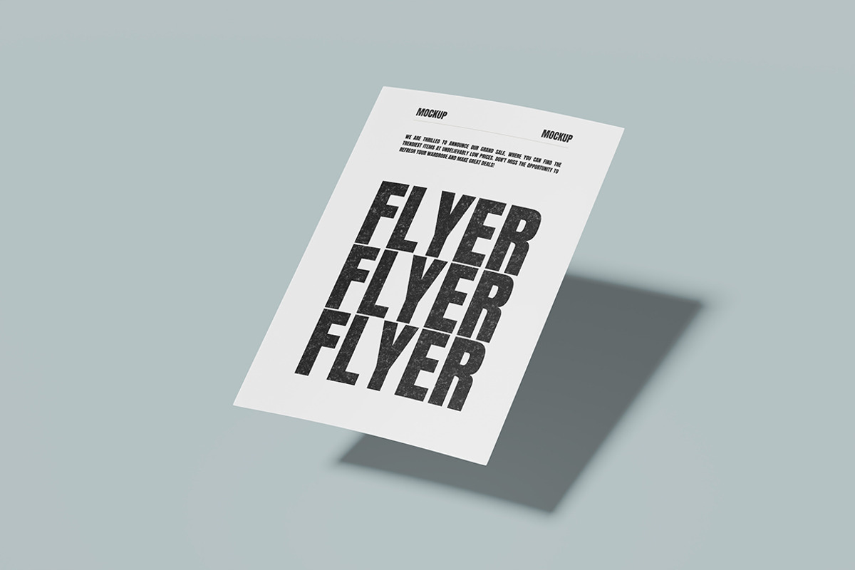 Flayers Poster Mockup, a Poster Template by graphicstory (Photo 3 of 4)