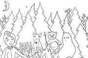 Halloween coloring book pages, an Animal Illustration by pictures for you (Thumbnail 6 of 7)