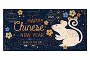 Chinese New Year 2020 banners, an Animal Illustration by Good Studio (Thumbnail 3 of 4)