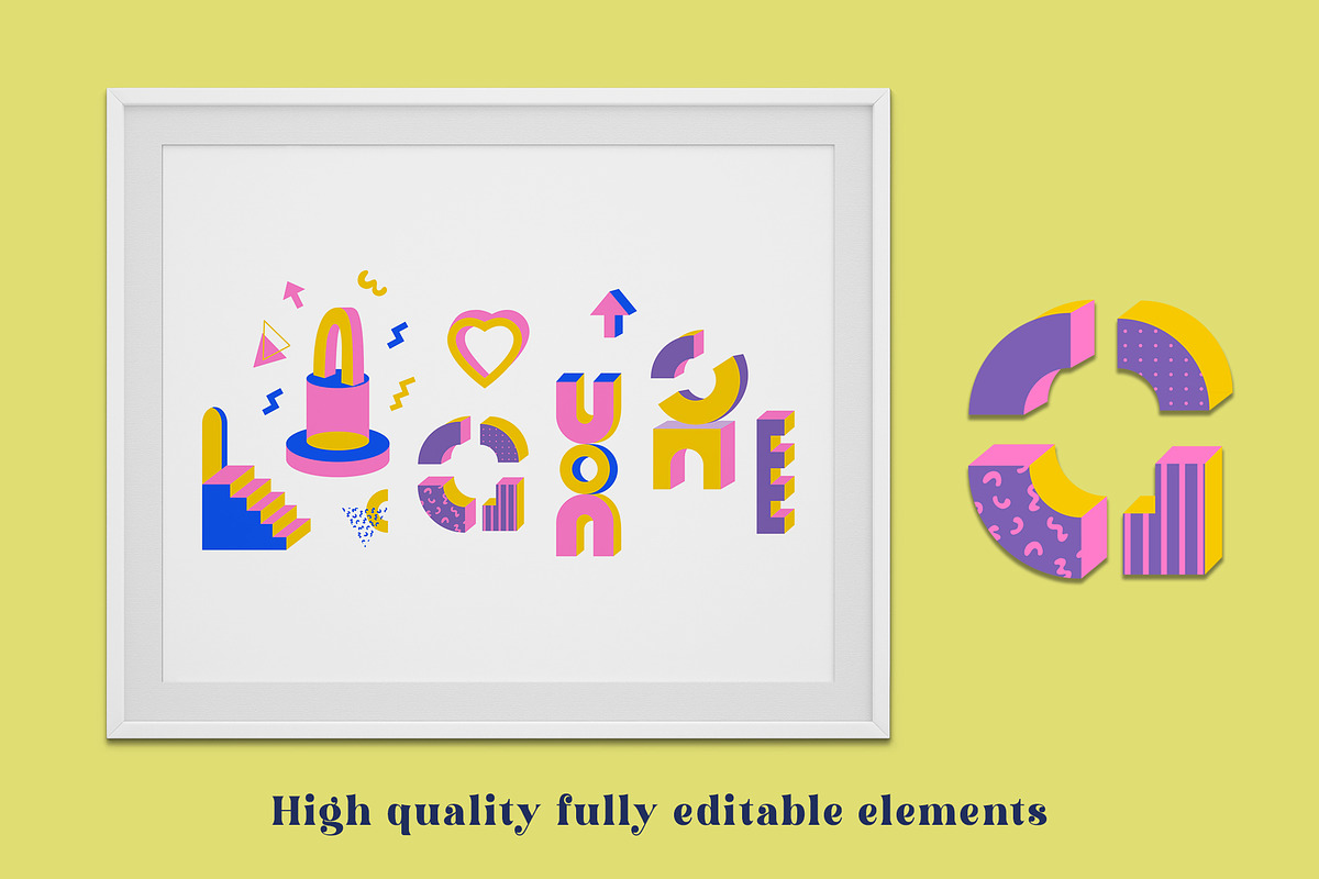 Modern abstract shapes. Memphis, an Object Illustration by Sofico (Photo 8 of 19)
