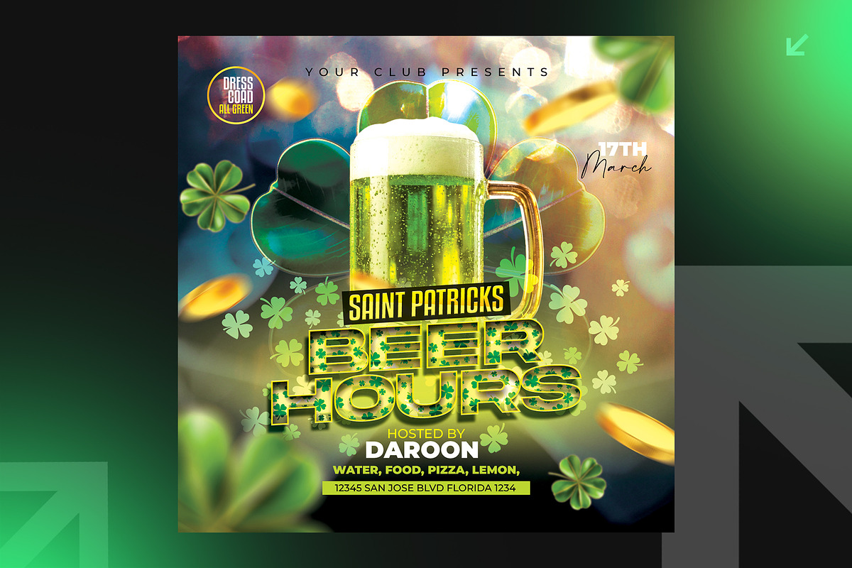 06 Saint Patrick's Flyer Bundle, a Flyer Template by Shajib Shikder (Photo 3 of 7)