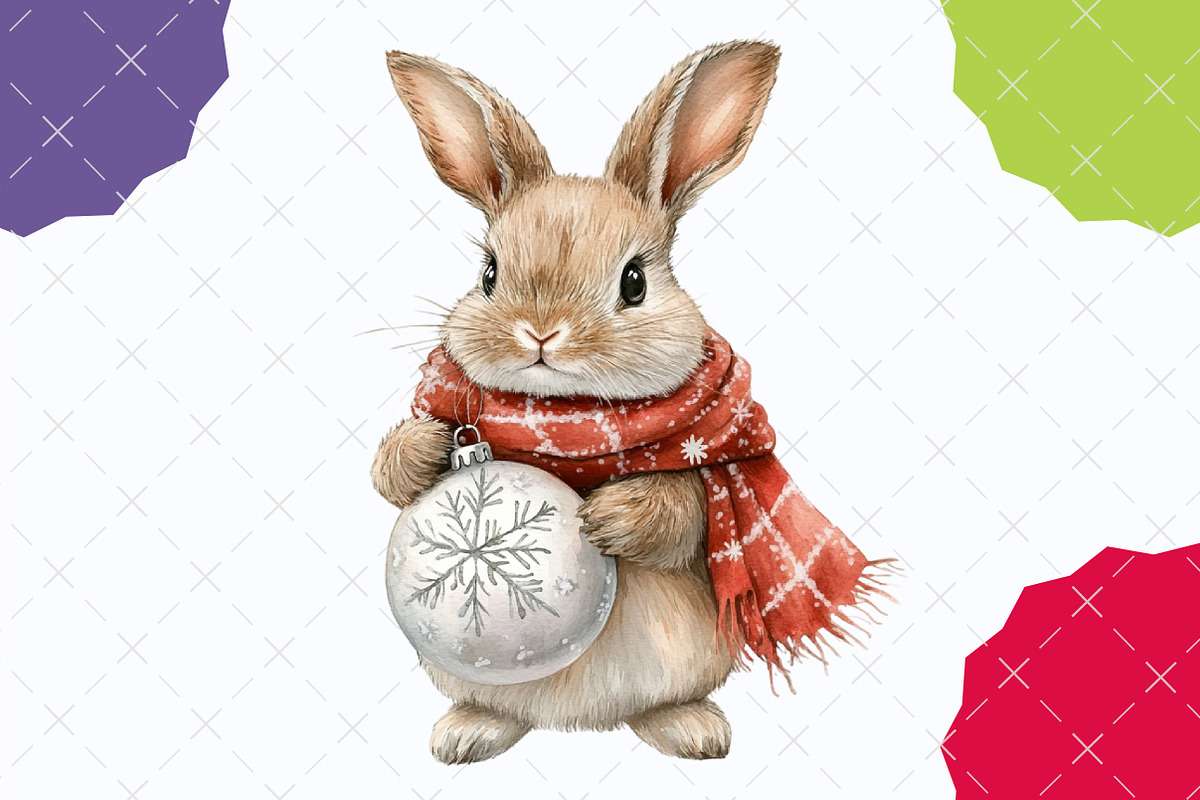 Whimsical Christmas Clipart, an Illustration by designcity5 (Photo 4 of 5)