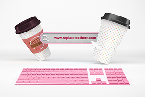 Coffee Cup Website Mockup