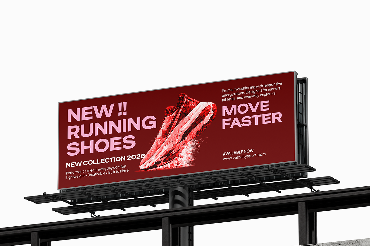 Outdoor Highway Billboard Mockup, an Advertising Mockup by Bartama Graphic (Photo 2 of 5)