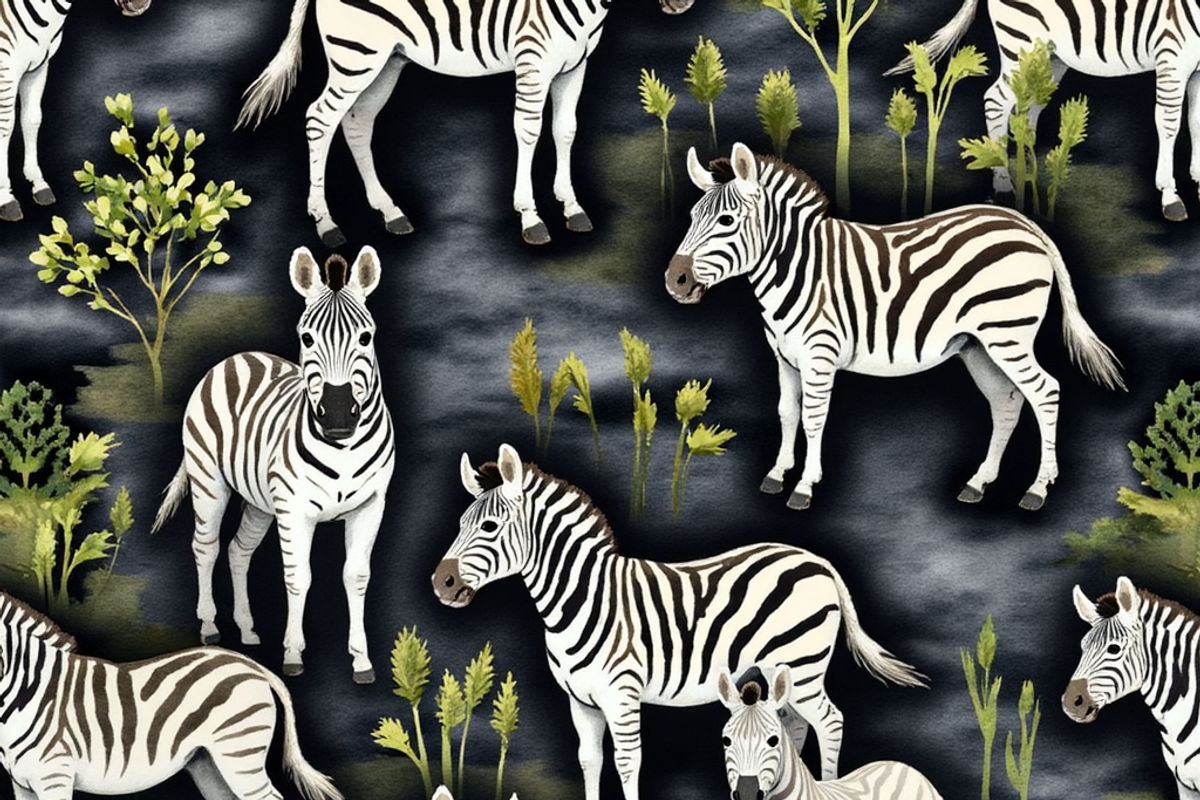 Zebra Seamless Pattern, a Pattern Graphic by PLUM&FIGS (Photo 4 of 6)