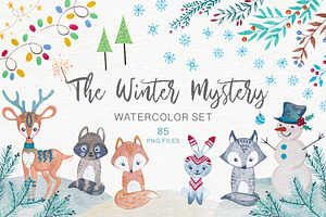 The Winter Mystery Watercolor Set