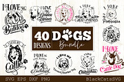 Dogs SVG bundle 40 designs, an Illustration by BlackCatsMedia (Thumbnail 4 of 4)