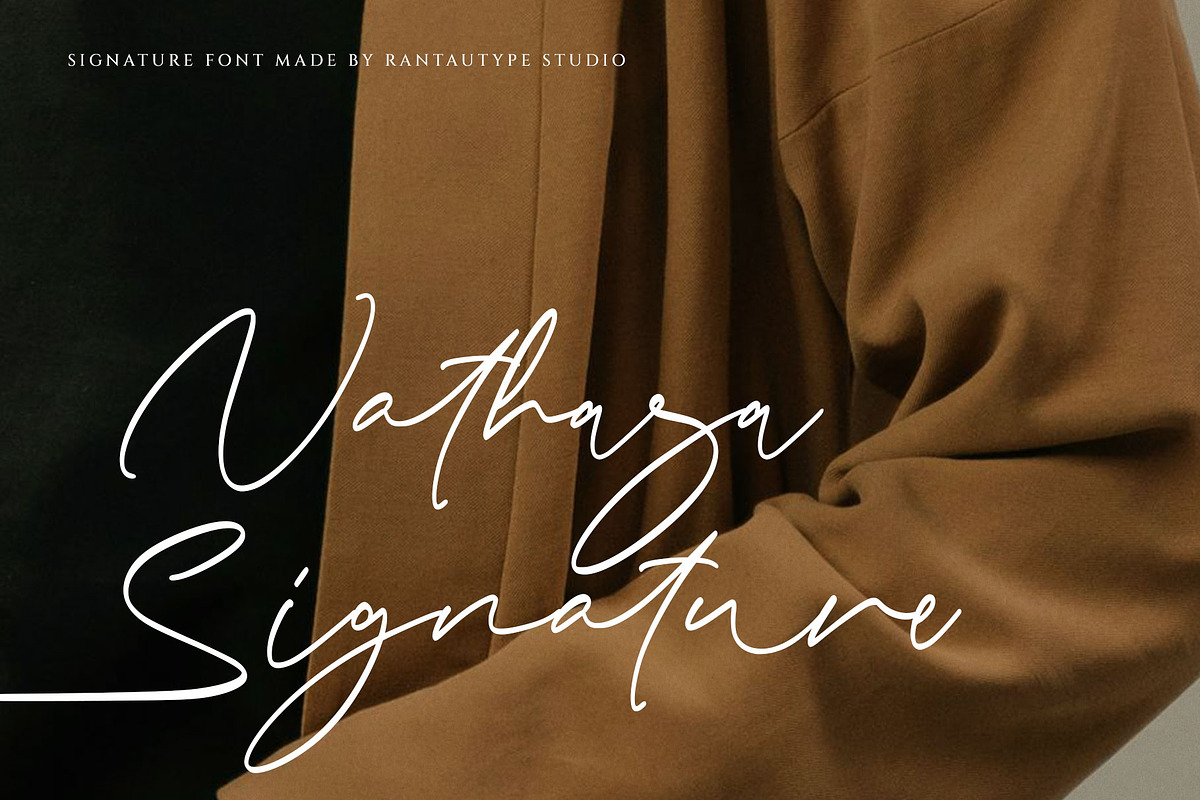 Nathasa Signature Font, a Handwritten Font by RantautypeStudio (Photo 1 of 15)