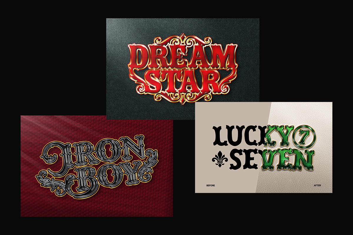 Enamel Pin Text Effects, a Layer Style Add-On by Matsero (Photo 2 of 4)