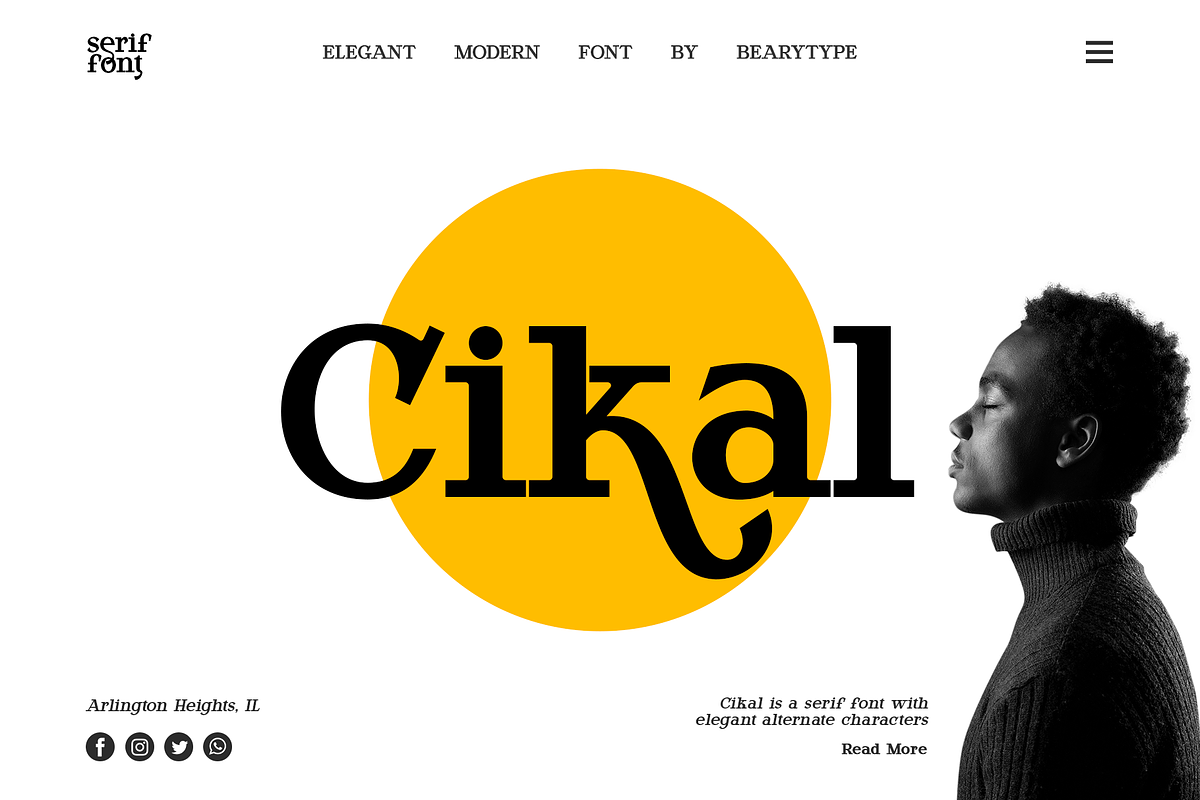 Cikal | Serif Font, a Serif Font by BearyType Studio (Photo 6 of 16)