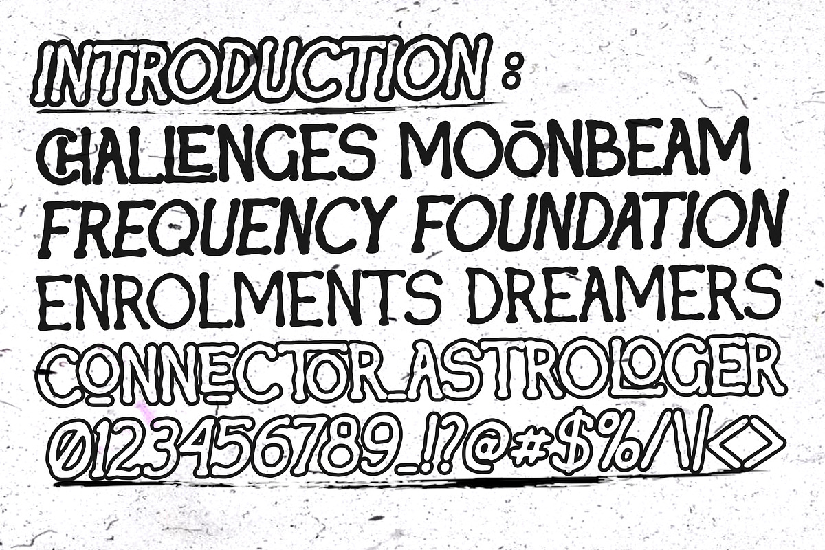 Muskellunge Nerved Horus Rough, a Sans Serif Font by dansdesign (Photo 2 of 10)