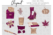 planner girl fall clipart, autumn, an Illustration by Personal Epiphany (Thumbnail 4 of 4)