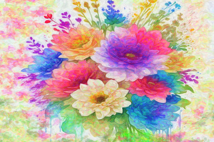 Zinnias flowers, an Arts & Entertainment Photo by Digitly.art