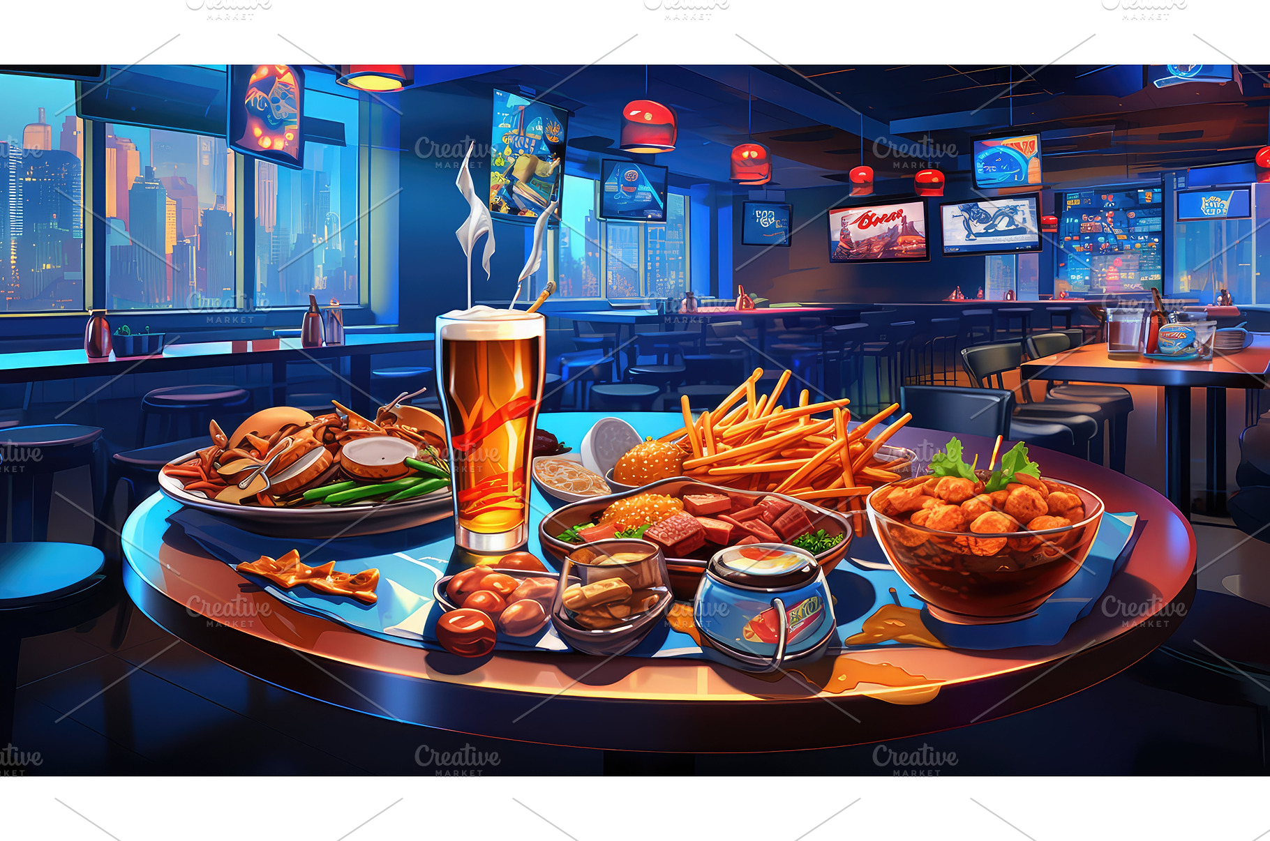 menu bar food background ai, a Food & Drink Photo by pikepicture