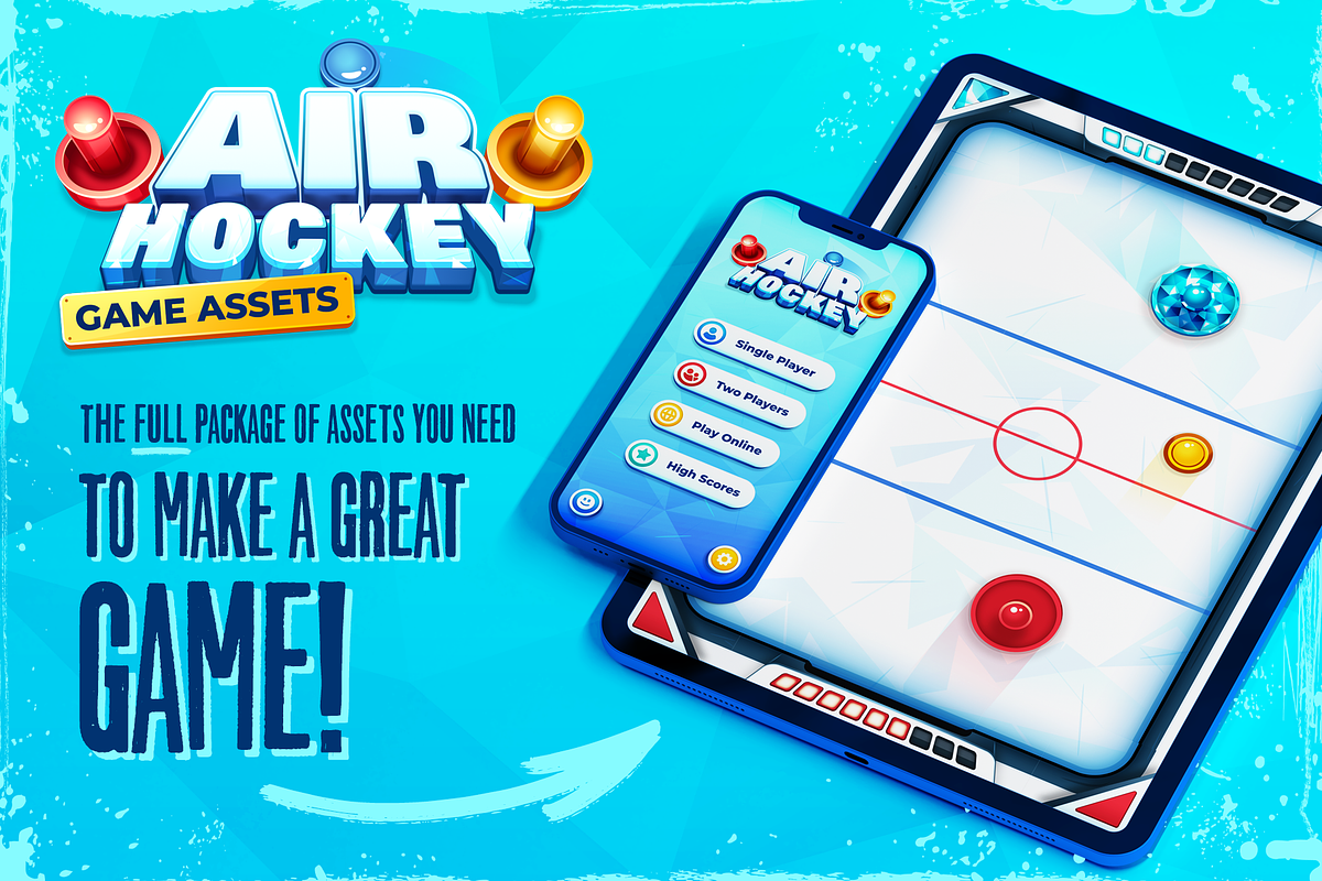 Air Hockey Game Assets, an Illustration by wowu (Photo 2 of 12)