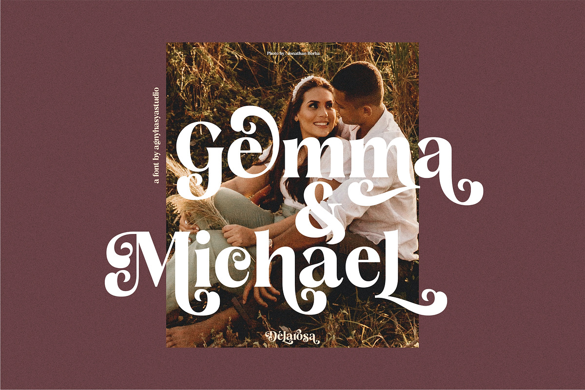 Delarosa - A Decorative Serif, a Serif Font by agnyhasyastudio (Photo 8 of 17)