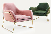 Made Frame Armchair, a Furniture 3D Model by dk 3d models (Thumbnail 1 of 5)