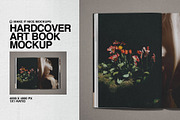 The Hardcover Art Book Mockup, a Books & Magazine Mockup by makeitnicemockups (Thumbnail 8 of 8)