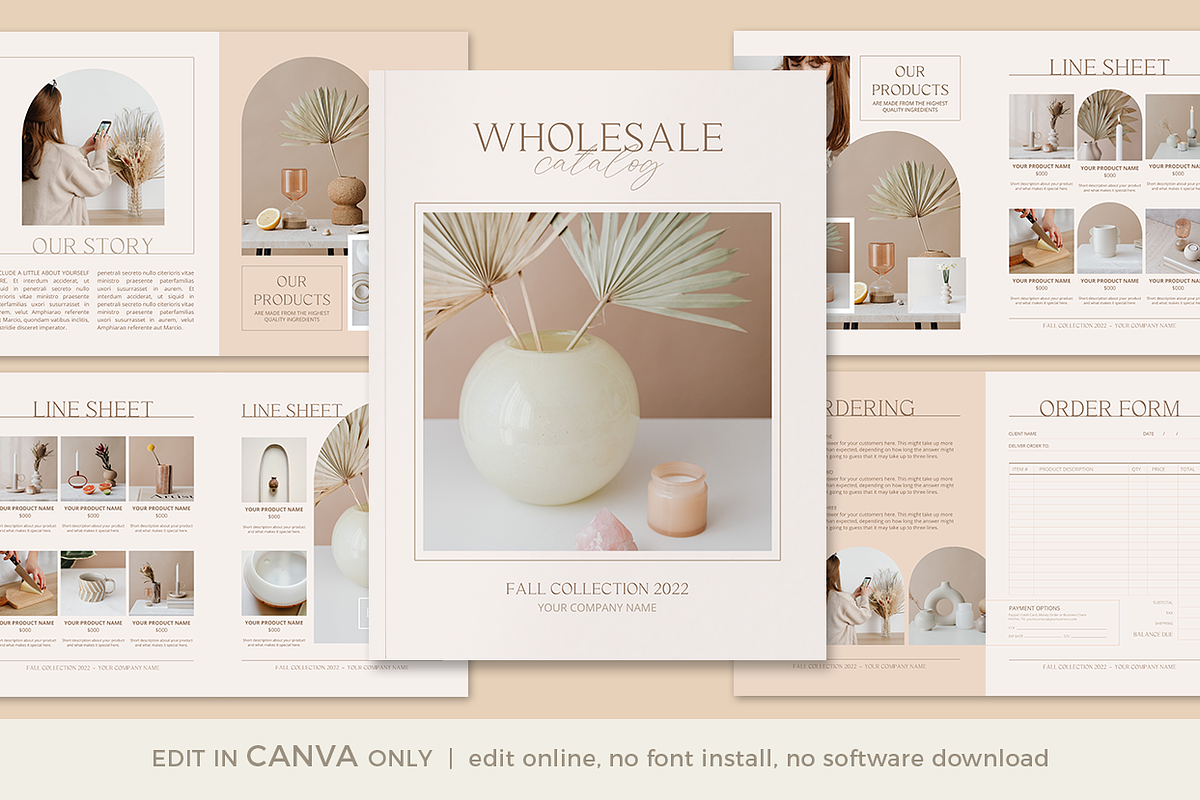 CANVA Wholesale Catalog Template, a Magazine Template by Digiluxe (Photo 3 of 7)